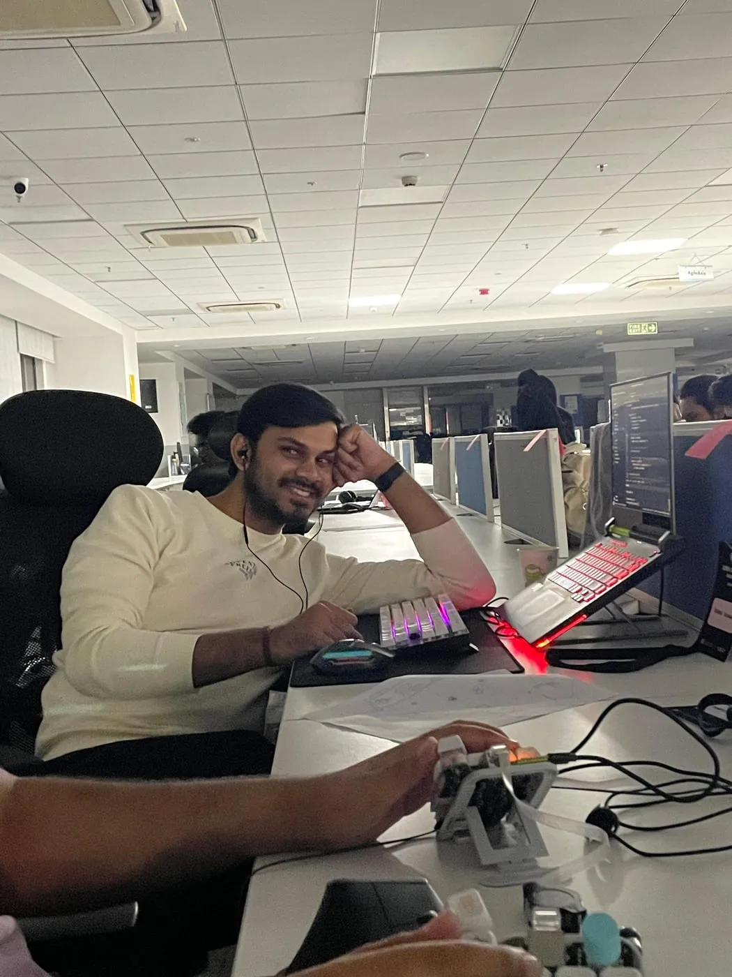 At a hackathon